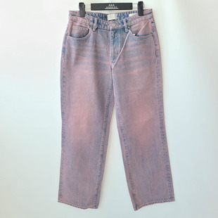 直筒高腰牛仔裤 澳洲高端牛仔 窄版 阔腿裤 子 5031 单宁长裤 腰围76