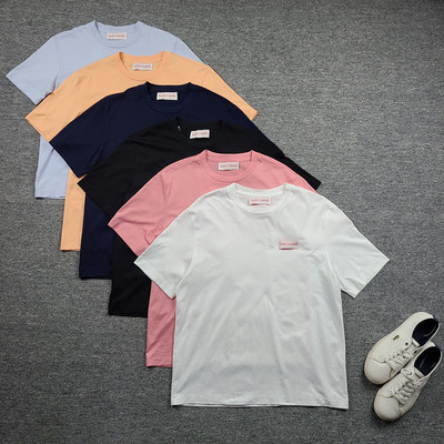 4570鱼 夏日多巴胺T恤衫 经典圆领小白T 休闲短袖上衣 衣柜的经典