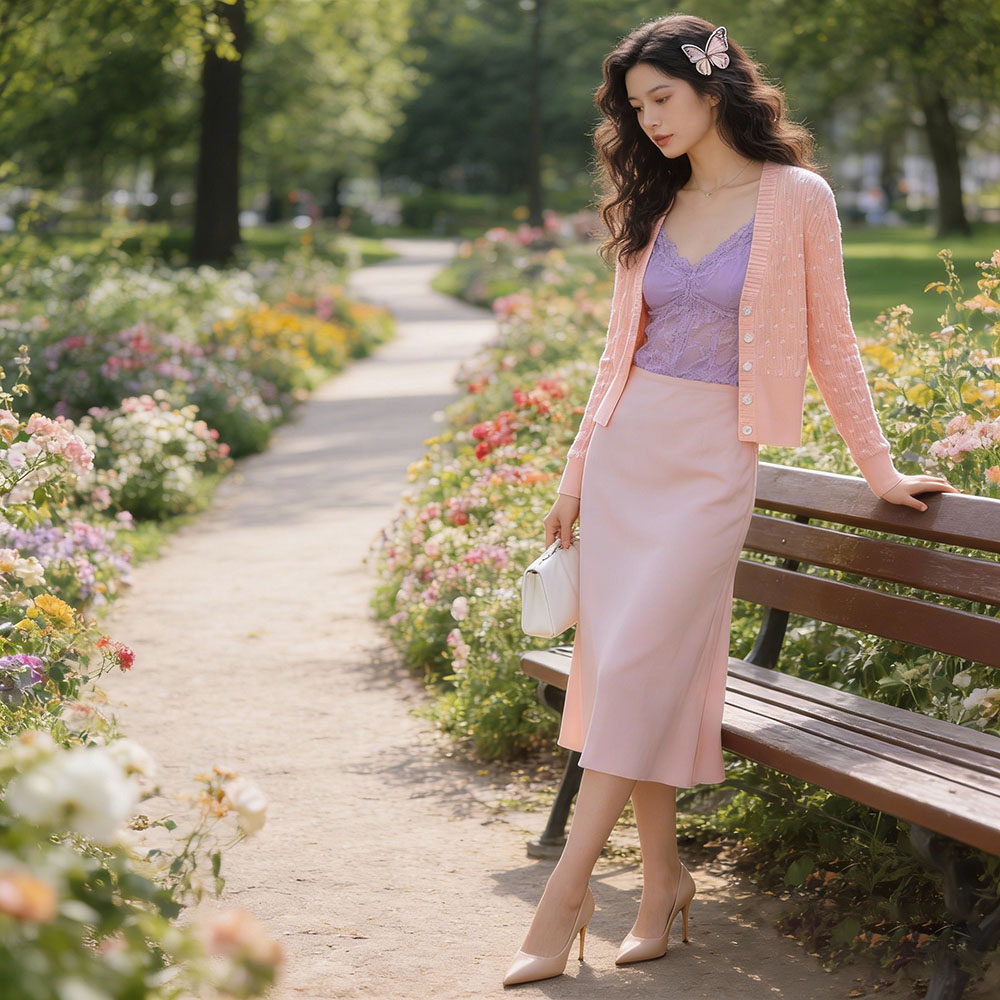 5097法式轻奢CP 粉嫩软妹子针织开衫 舒适V领短款薄款毛衣外套,女装/女士精品,毛针织衫,淘宝优惠券,粉丝福利购,淘宝优惠卷