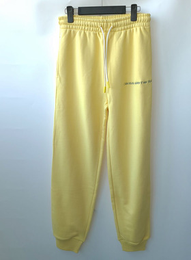 5365鱼 土耳其产 男女同款卫裤 休闲风优运动裤子 情侣束脚长裤