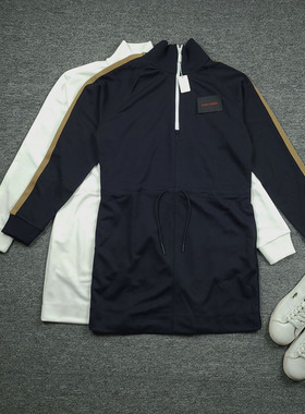 3997鱼 柬埔寨产 半拉链高领卫衣连衣裙 要不抽绳H型收腰运动中裙