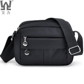 女士斜挎包防水牛津布小包中年妈妈休闲运动女包老年奶奶帆布背包