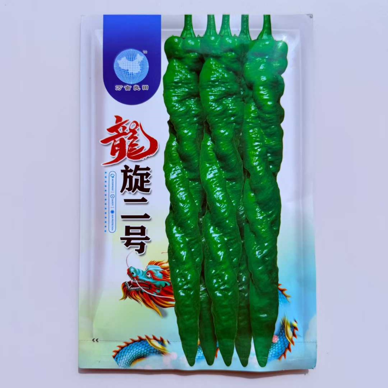 龙旋二号辣椒种子早熟皮薄辣味香浓大果全螺旋螺丝椒种籽蔬菜种子