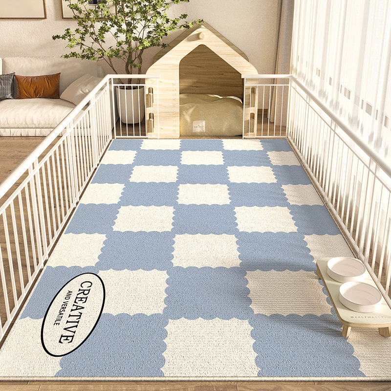 地垫宠物防撕咬防水防尿防滑养狗专用围栏地毯猫咪防抓餐垫子狗笼