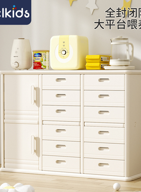feelkids儿童玩具收纳架婴儿用品喂养台落地家用置物柜储物整理箱