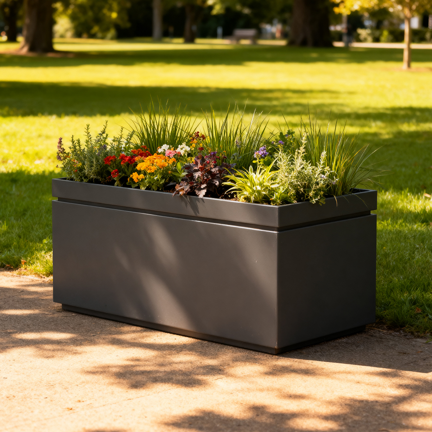 户外不锈钢铁艺花箱店铺门口围栏