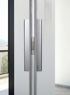 CMECH重型推拉门移门双面带锁平移执手断桥铝移门锁带钥匙款