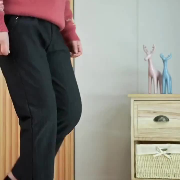 妈妈保暖棉裤加绒加厚中