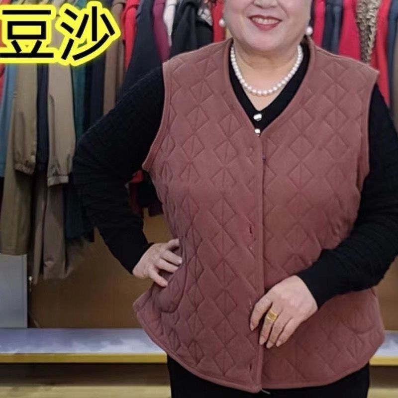 加大码秋冬新款德绒马甲