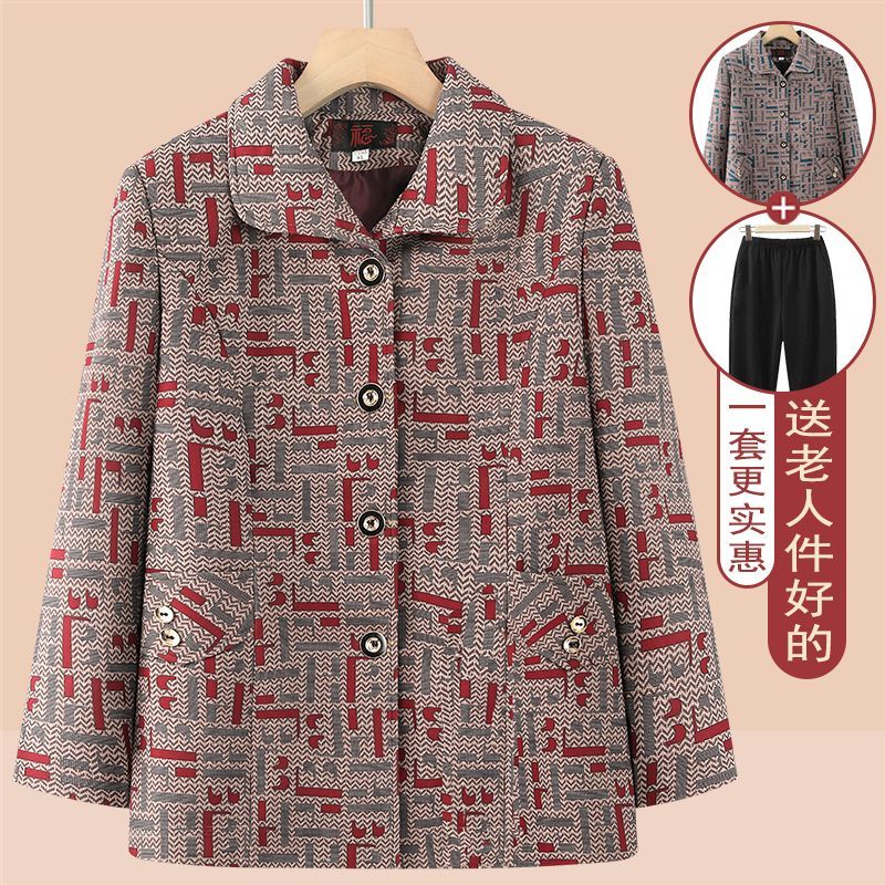 奶奶春装外套中老年人秋