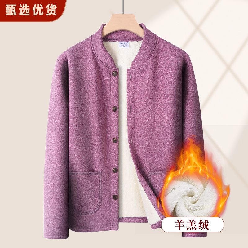 秋冬季加绒加厚卫衣妈妈