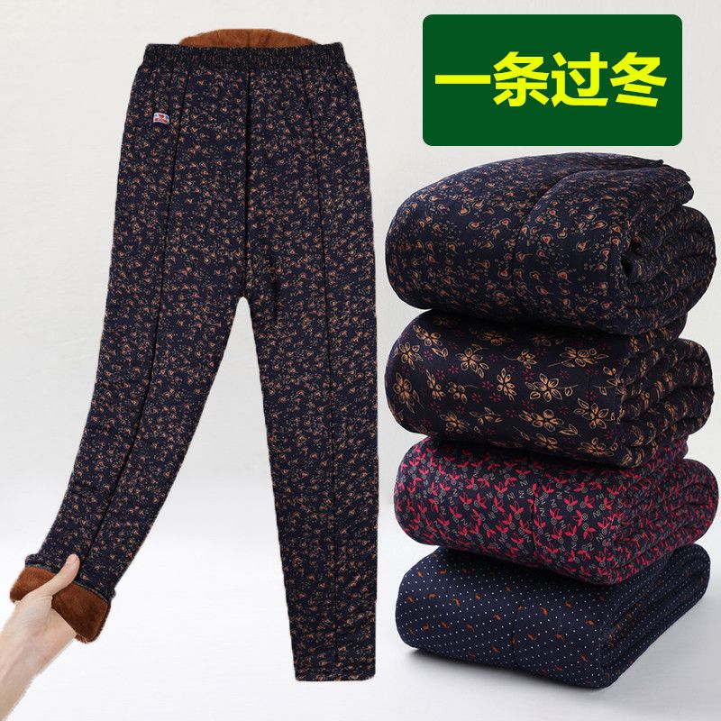中老年女士棉裤冬季加绒