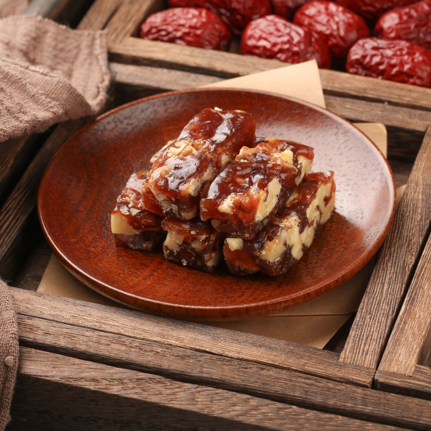 竹移轩 红枣泥核桃糕软糖 私房手作网红工黑糖休闲零食下午茶点心