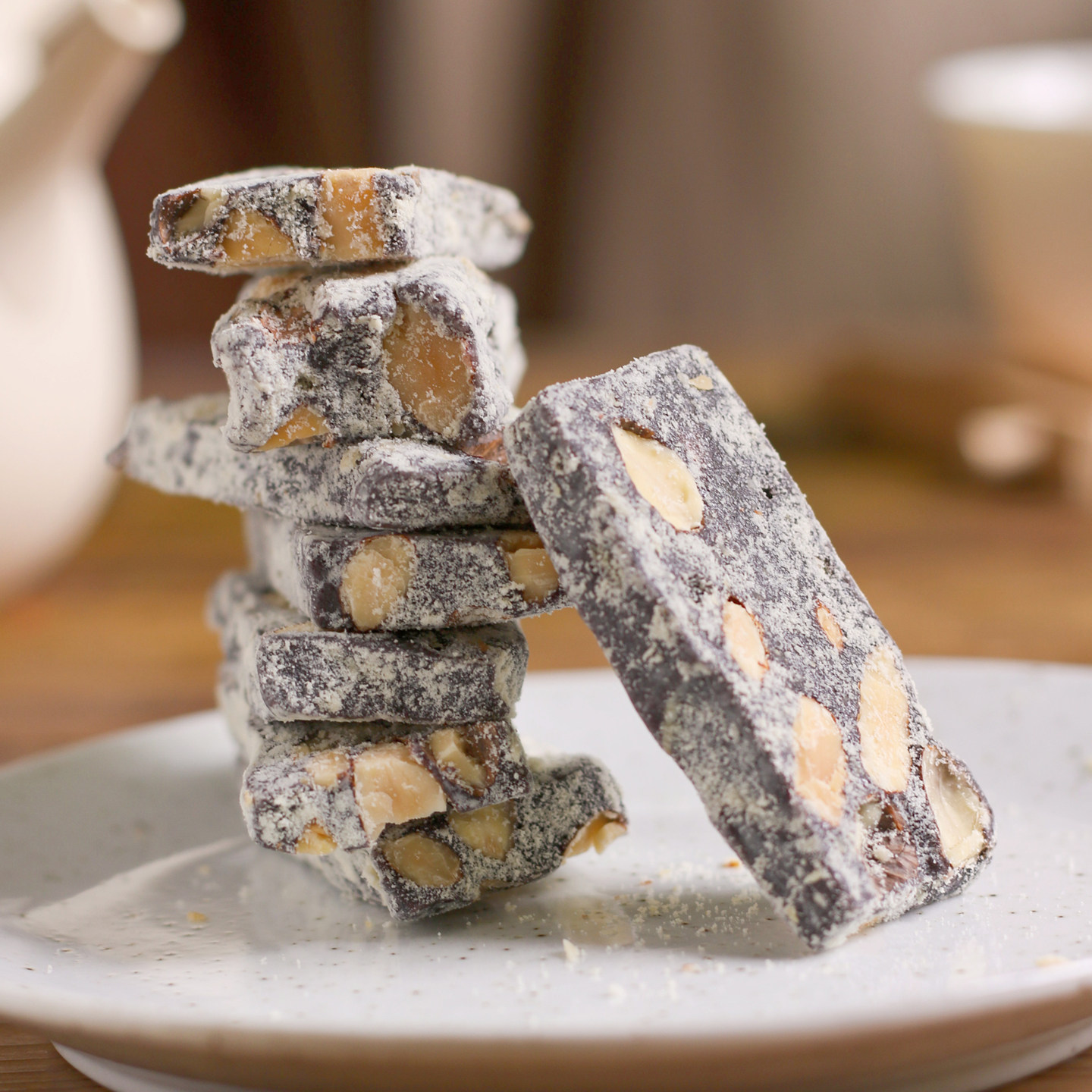 竹移轩 手工五黑巴旦木奶糕之恋 香酥牛轧软糖网红休闲茶点心120g