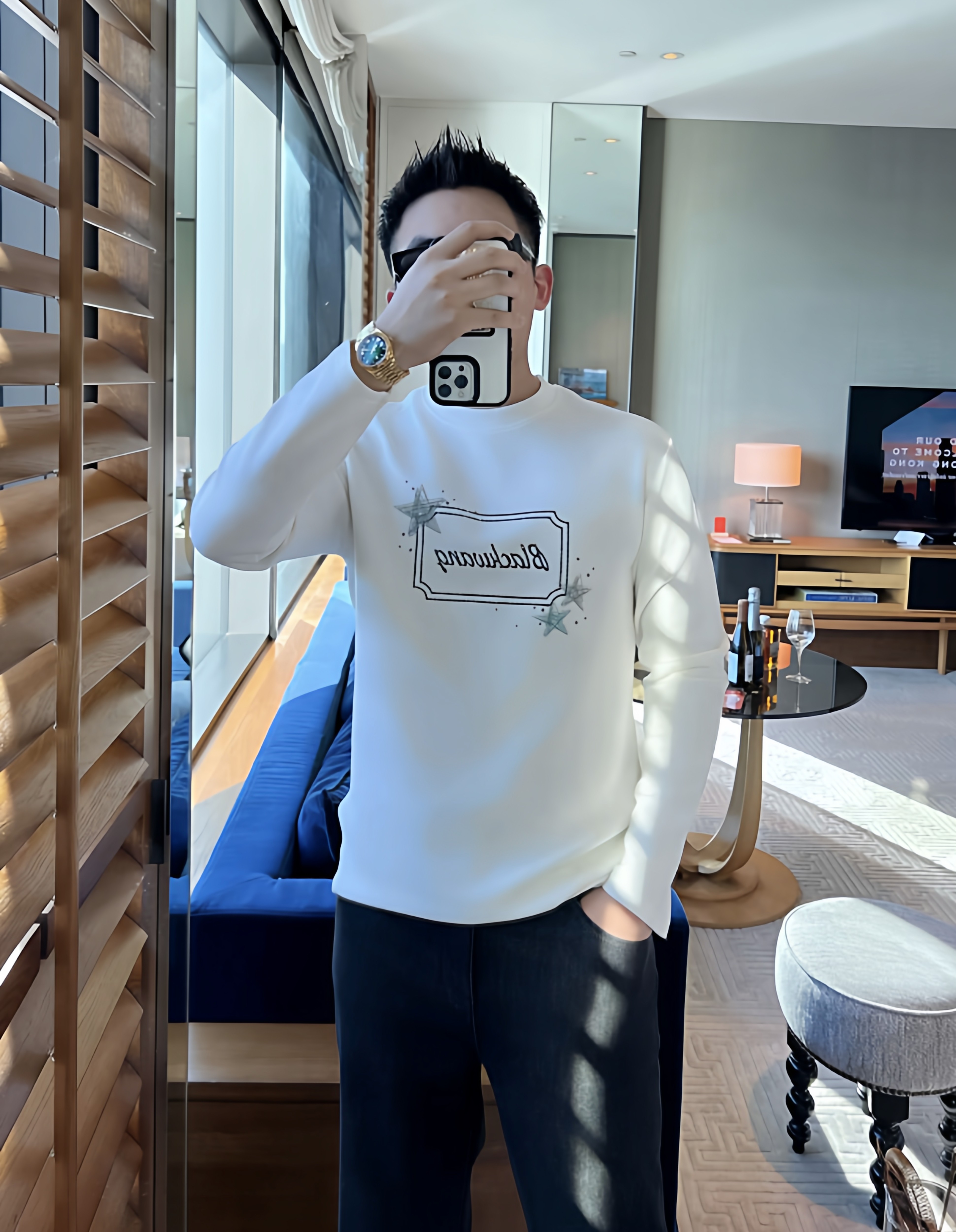 黑色闪钻秋冬350g莫代尔长袖打底高级感男装T恤男士新款休闲装,男装,时尚抓绒衣,淘宝优惠券,粉丝福利购,淘宝优惠卷