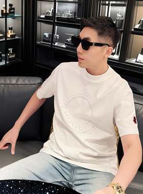 25ss春夏新款轻奢定制烫钻字母时尚百搭圆领短袖T恤