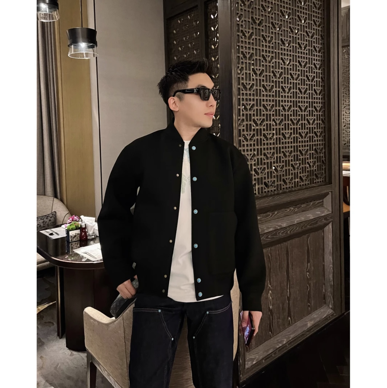 【春款绿松石】25SS新款百搭男士棒球领夹克外套短款宽松休闲外套