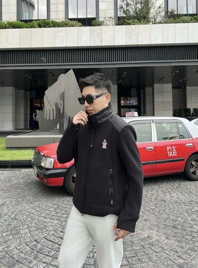 【玛雅拼接外套】痞帅男装秋季老钱上衣贴布绣男士休闲夹克25396