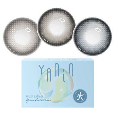 yanio美瞳半年抛小大直径14.5棕轻混血女正品官网旗舰店隐形眼镜L