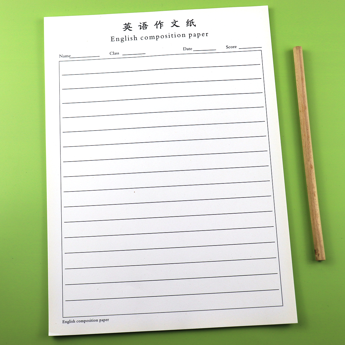 英语作文纸横线款书写纸书面表达写作纸作业纸作文纸小学初中高中