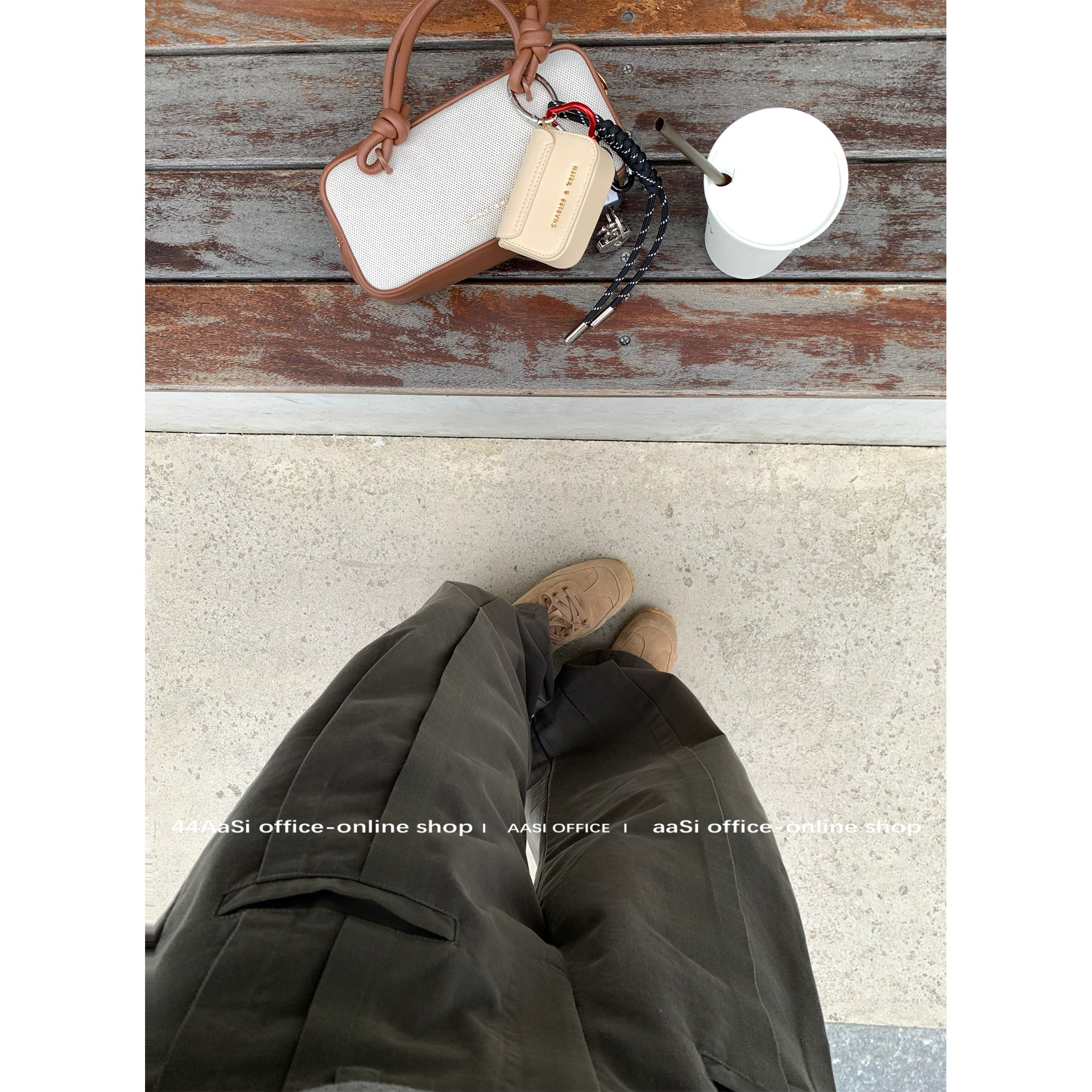 44AaSi 气球裤裤 立体压褶多口袋宽松酷酷休闲直筒工装裤,女装/女士精品,休闲裤,淘宝优惠券,粉丝福利购,淘宝优惠卷