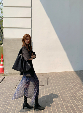 【现货】44AaSi 叠穿神器  重磅!挂脖荡领多结构层次设计感连衣裙