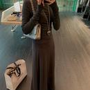 行走 显瘦针织长袖 纸片人 自制修身 连衣裙 chao高包容 44AaSi