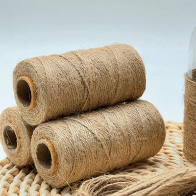 2mm Jute Cord 100m | Unbleached Pet-Safe Twine, Moisture-Res