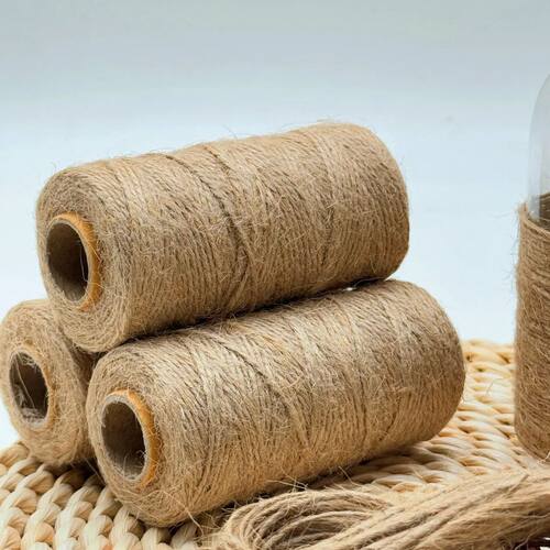 2mm Jute Cord 100m | Unbleached Pet-Safe Twine, Moisture-Res