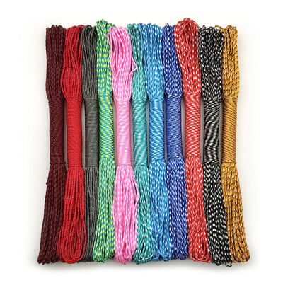 Diameter 2mm 100meters DeepRed Rope Parachute Cord Lanyard R