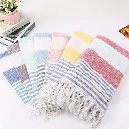 European And American Yarn-dyed Cotton Turkish Beach Towel W