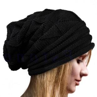 Unisex Men Women Knit Baggy Beanie Oversize Winter Hat Ski S