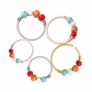 plugs copper pack Women earrings nose Rings Studs Piercings