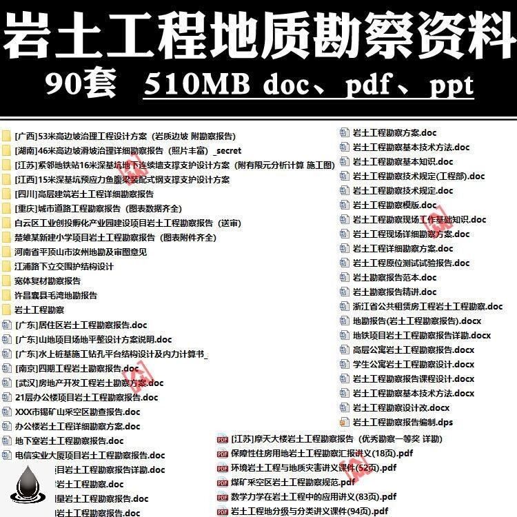 边坡深地质勘察方案深基坑岩土工程支护基础报告设计分析技术资料