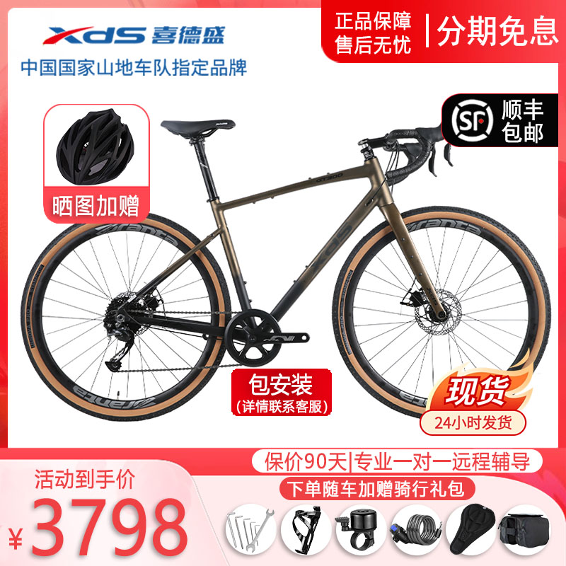 喜德盛砾石gravel公路自行车GT300桶轴碳纤维前叉油碟9速变速