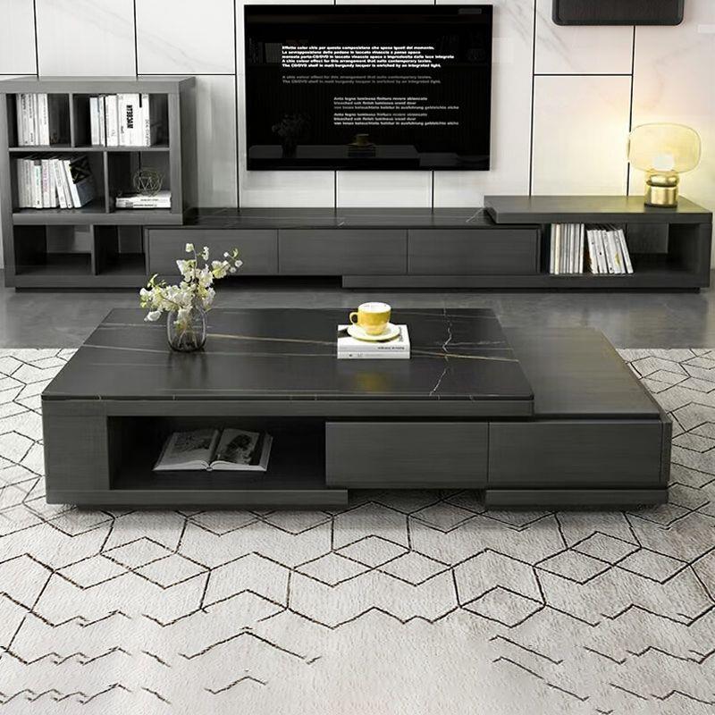 组合多功能可储物简约现代客厅小户型茶桌伸缩茶几电视柜