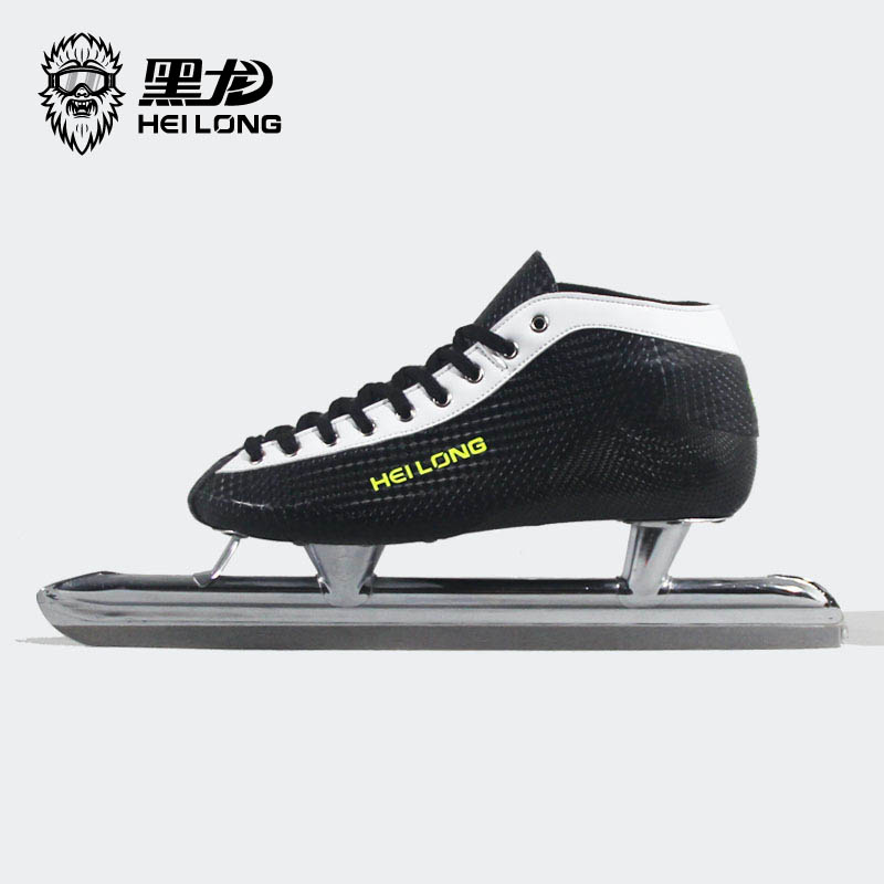 黑龙速滑冰刀鞋儿童成人初学碳纤维铆钉定位保暖大道速滑鞋滑冰鞋