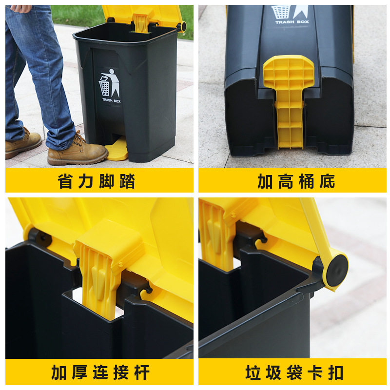 大垃圾桶家用大号带盖脚