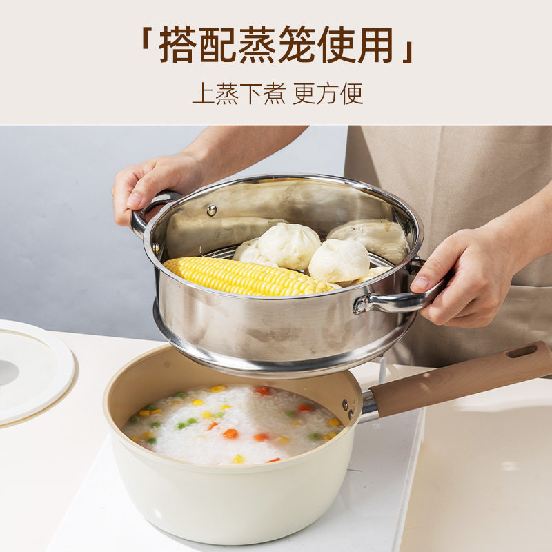 新款钛陶瓷涂层不粘锅家