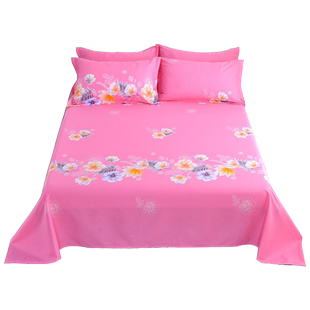 纯棉床单单件100%全棉家用双人床1.8米床炕褥单学生宿舍寝室单人