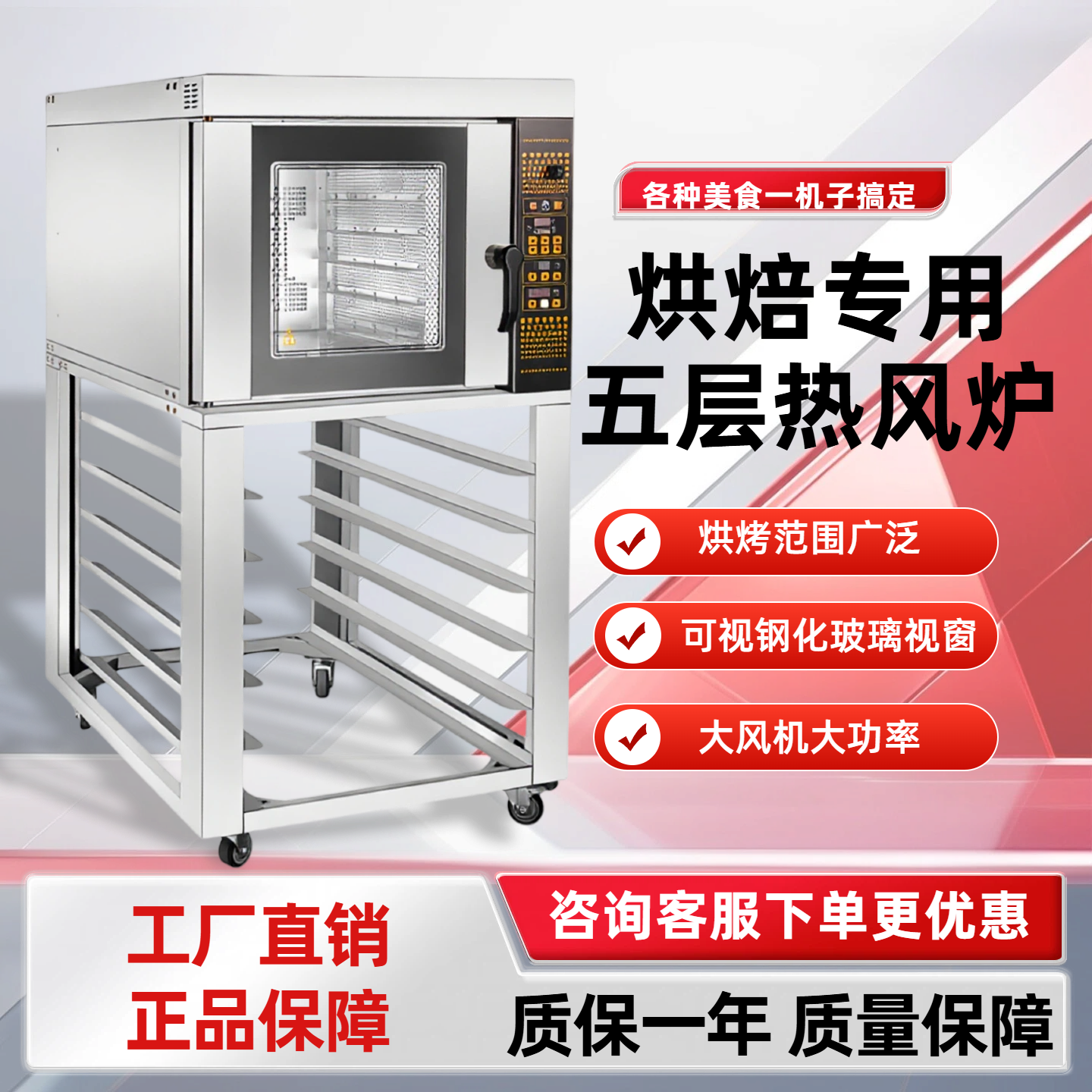 千麦商用五层热风炉大风机视窗