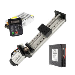 直线滑台模组精密滚珠丝杠套装双线轨步进电机伺服控制器电动导轨