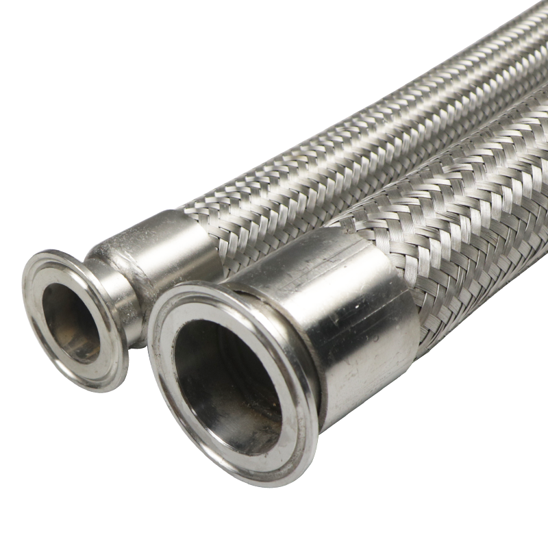304不锈钢快装软管卫生快装卡盘金属波纹管卡箍波纹抱箍编织软管