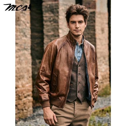 MCS源自万宝路美式复古夹克