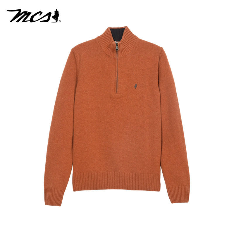 秋冬羊毛MCS针织衫立领
