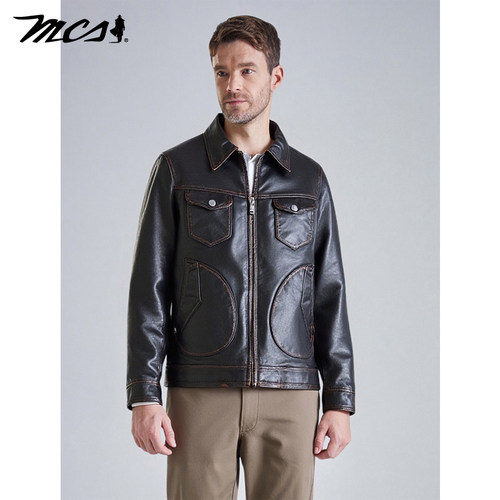 茶芯马皮门多萨皮衣硬汉