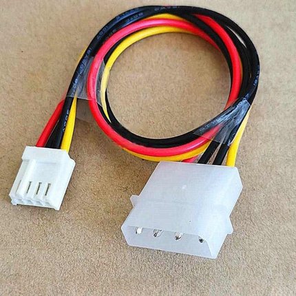 IDE大4P转软驱小4P D口大4PIN公转小4PIN电源供电转接线