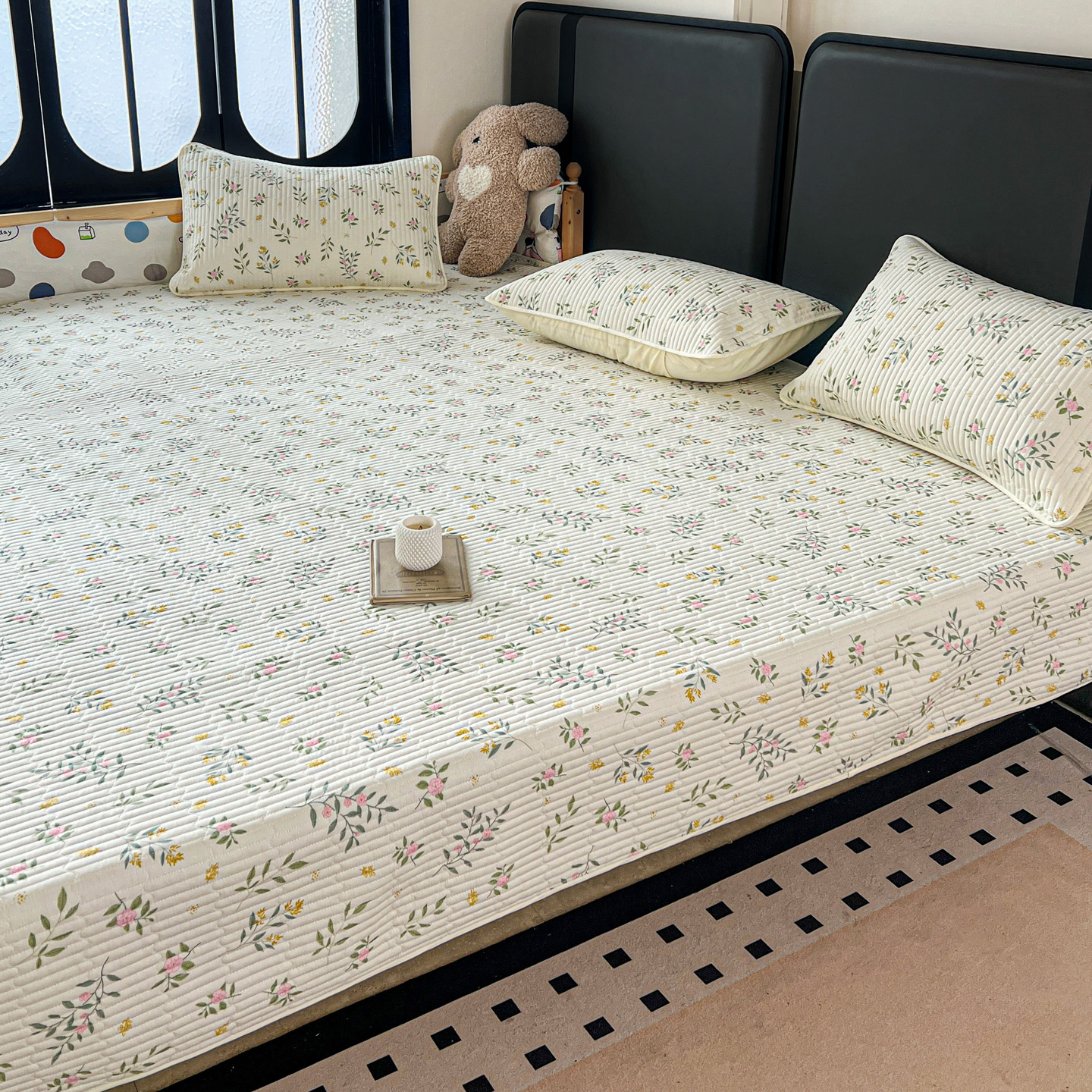 纯棉榻榻米的床盖全棉夹棉