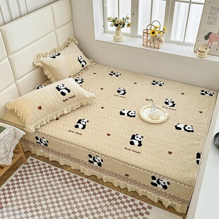 定制牛奶绒加厚榻榻米床盖2025新款防滑炕盖单件塌塌米床单防静电