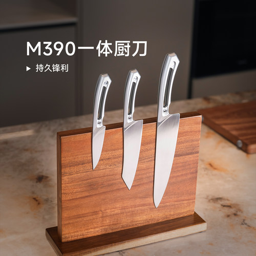 北斗作M390超级钢一体厨刀